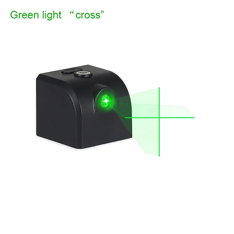 Powerful Laser Level Mini Horizontal And Vertical Cross Lines Super Green Portable Laser Level Location Line For USB Charge DIY