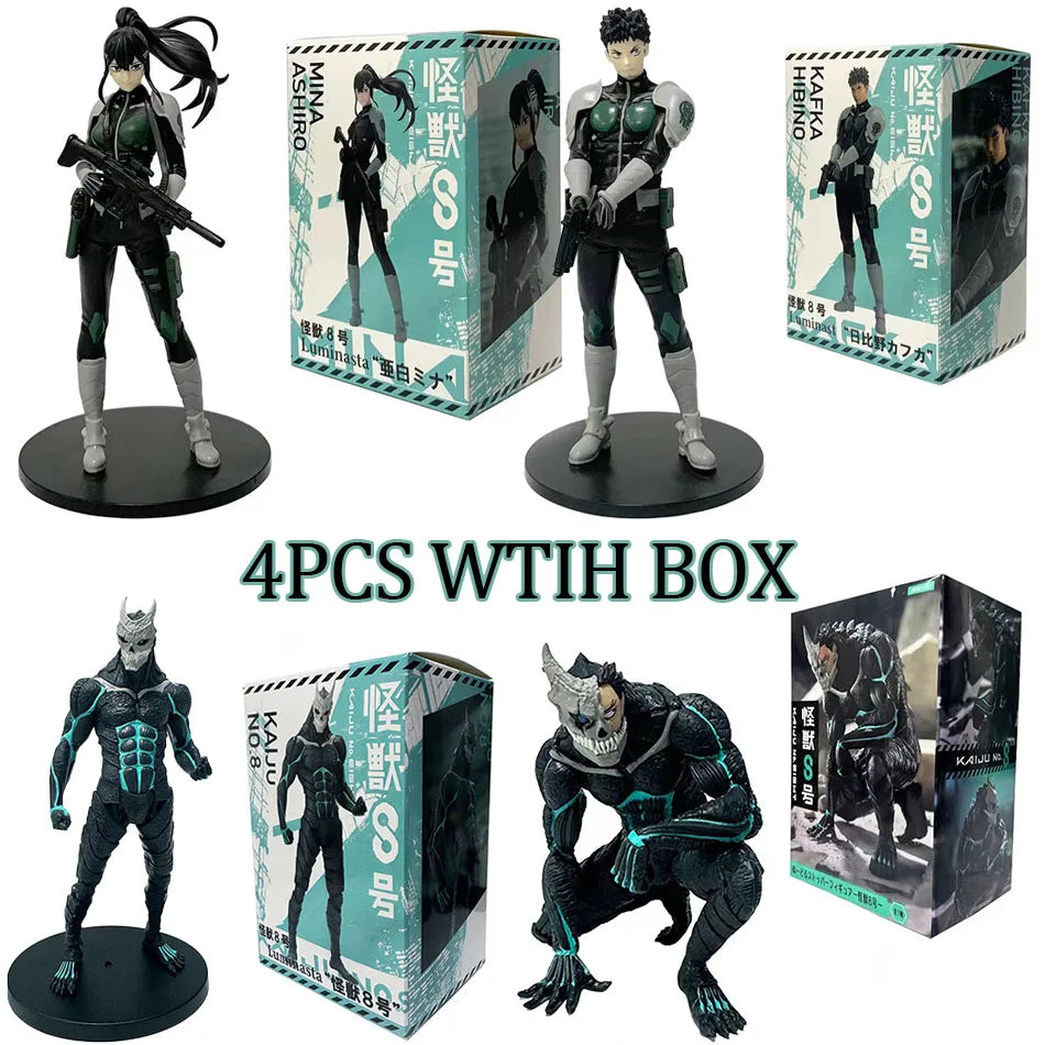 Hot 21cm Kaiju Number Eight Figure Kafka Hibino Stands Monster Form No. 8 Anime Decoration Model Ornaments