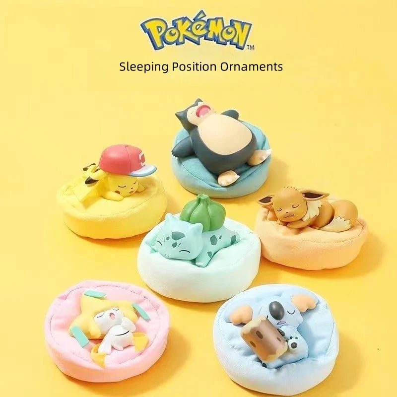 Pokemon Anime Pikachu Eevee Poket Gift Pokemon Starry Dream Series Action Figures Bulbasaur Snorlax Monster Model Ornaments Toy