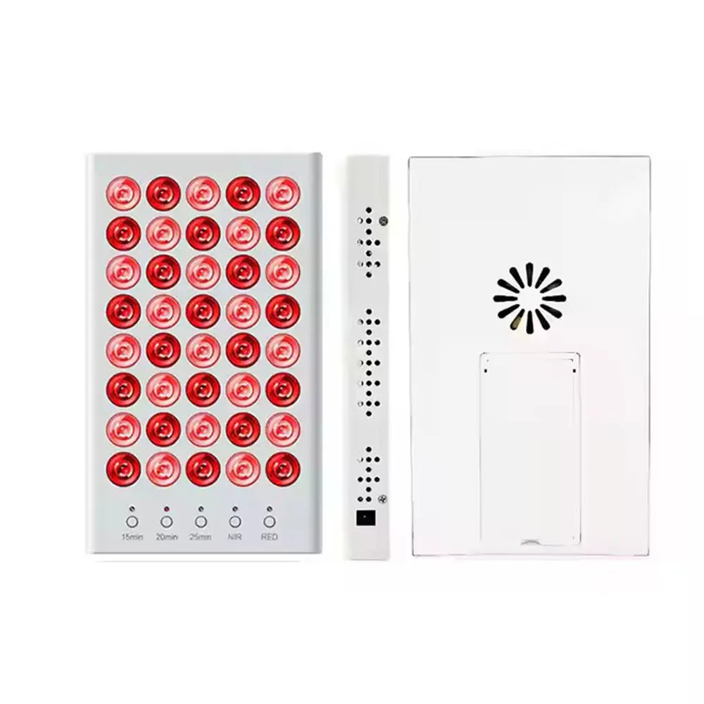 Red Infrared Light Therapy Lamp 660nm 850nm Portable Heat Panel LED Beauty Devices for Face and Body Back Knee Hands Feet Relief