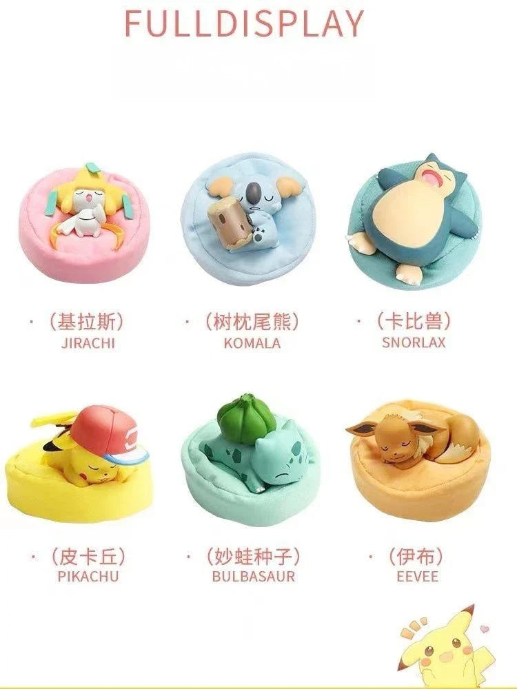 Pokemon Anime Pikachu Eevee Poket Gift Pokemon Starry Dream Series Action Figures Bulbasaur Snorlax Monster Model Ornaments Toy