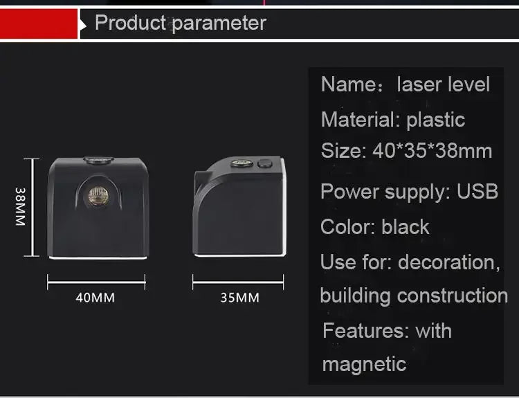 Powerful Laser Level Mini Horizontal And Vertical Cross Lines Super Green Portable Laser Level Location Line For USB Charge DIY