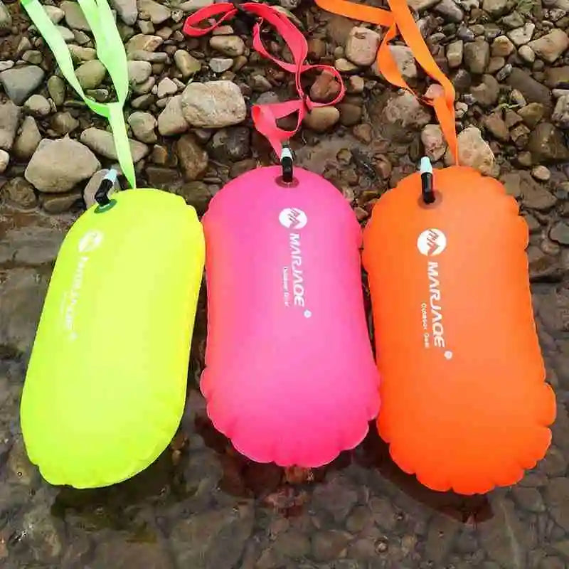 PVC pool Buoy Safety Buoy Tow Float Waterproof Air Bag With Waist Belt For rafting outdoor pool Swimming pool Safety Suppli