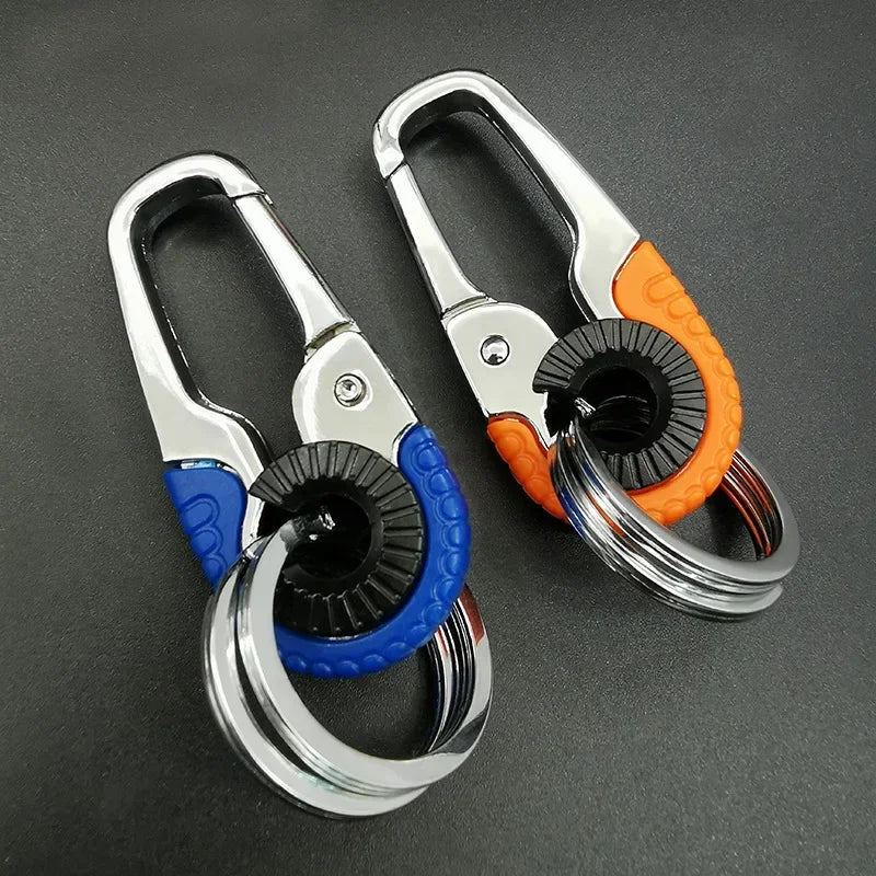 Keychain Buckle for Men Stainless Steel Key Ring Key Chain Hook Outdoor Carabiner Climbing Keyfob Accessories