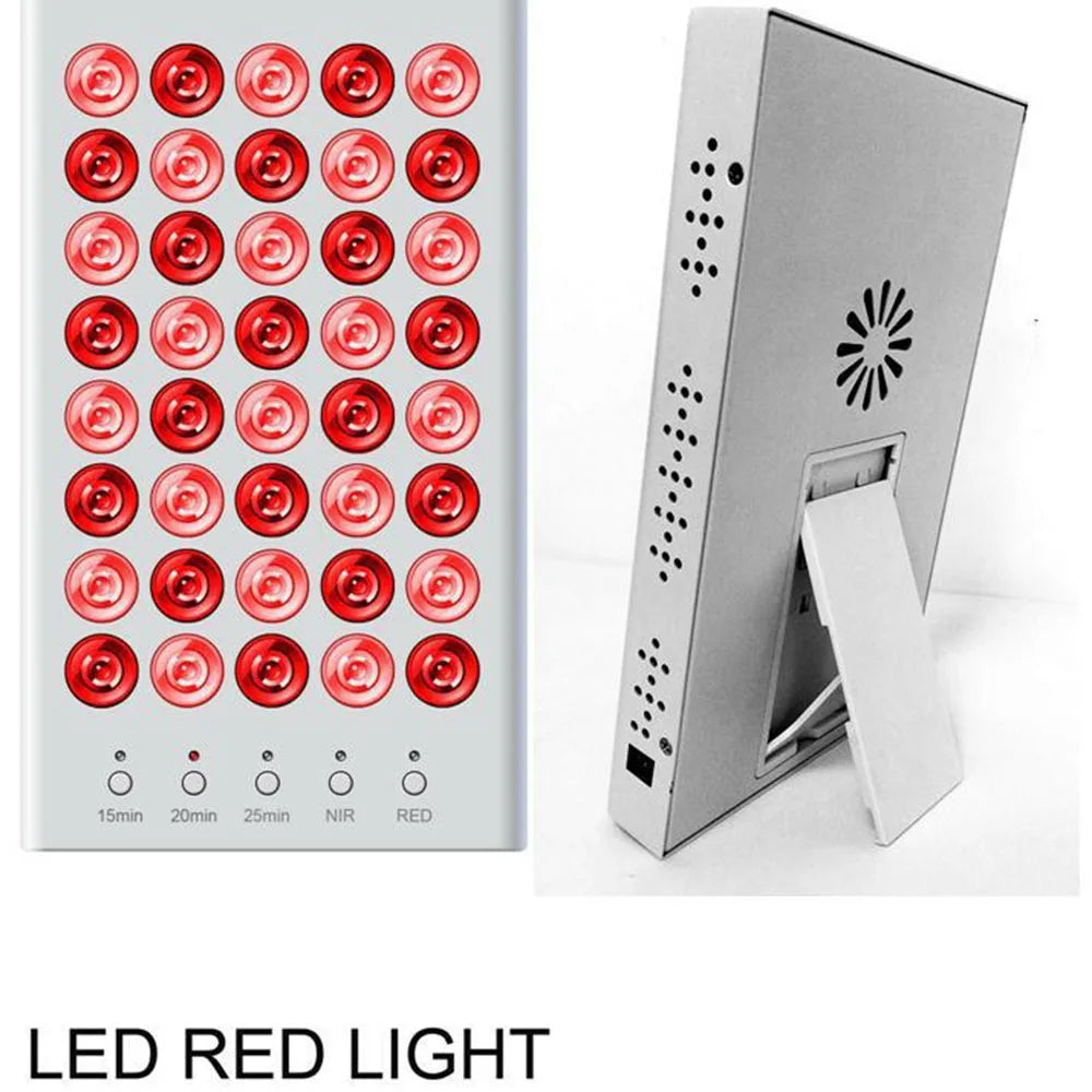 Red Infrared Light Therapy Lamp 660nm 850nm Portable Heat Panel LED Beauty Devices for Face and Body Back Knee Hands Feet Relief