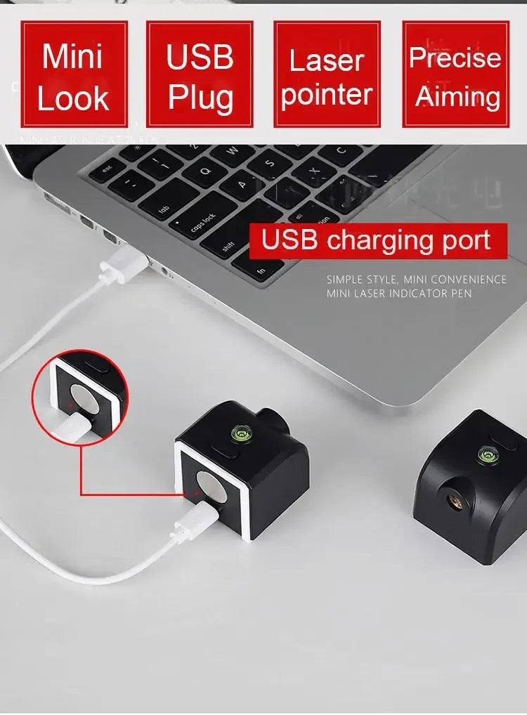 Powerful Laser Level Mini Horizontal And Vertical Cross Lines Super Green Portable Laser Level Location Line For USB Charge DIY