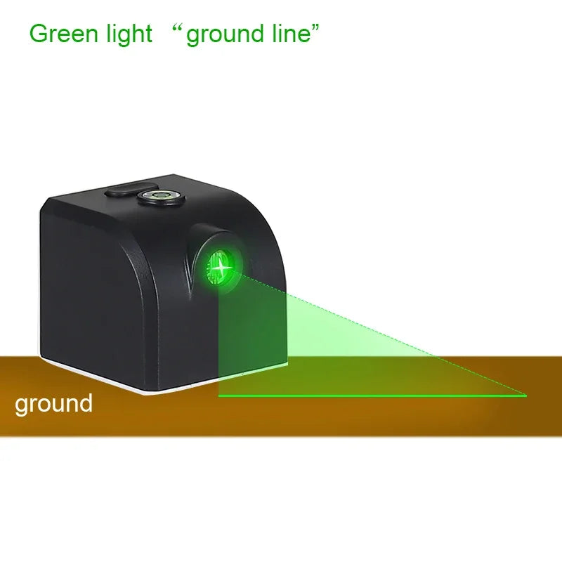 Powerful Laser Level Mini Horizontal And Vertical Cross Lines Super Green Portable Laser Level Location Line For USB Charge DIY