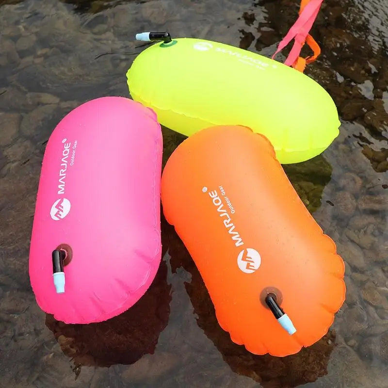 PVC pool Buoy Safety Buoy Tow Float Waterproof Air Bag With Waist Belt For rafting outdoor pool Swimming pool Safety Suppli