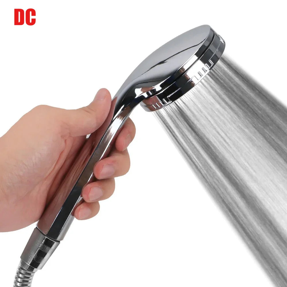 Rainfall Chrome Bath Shower Head 1pc Water Saving Spray Nozzle High Quality Pressurized Nozzle Shower Head High Pressure