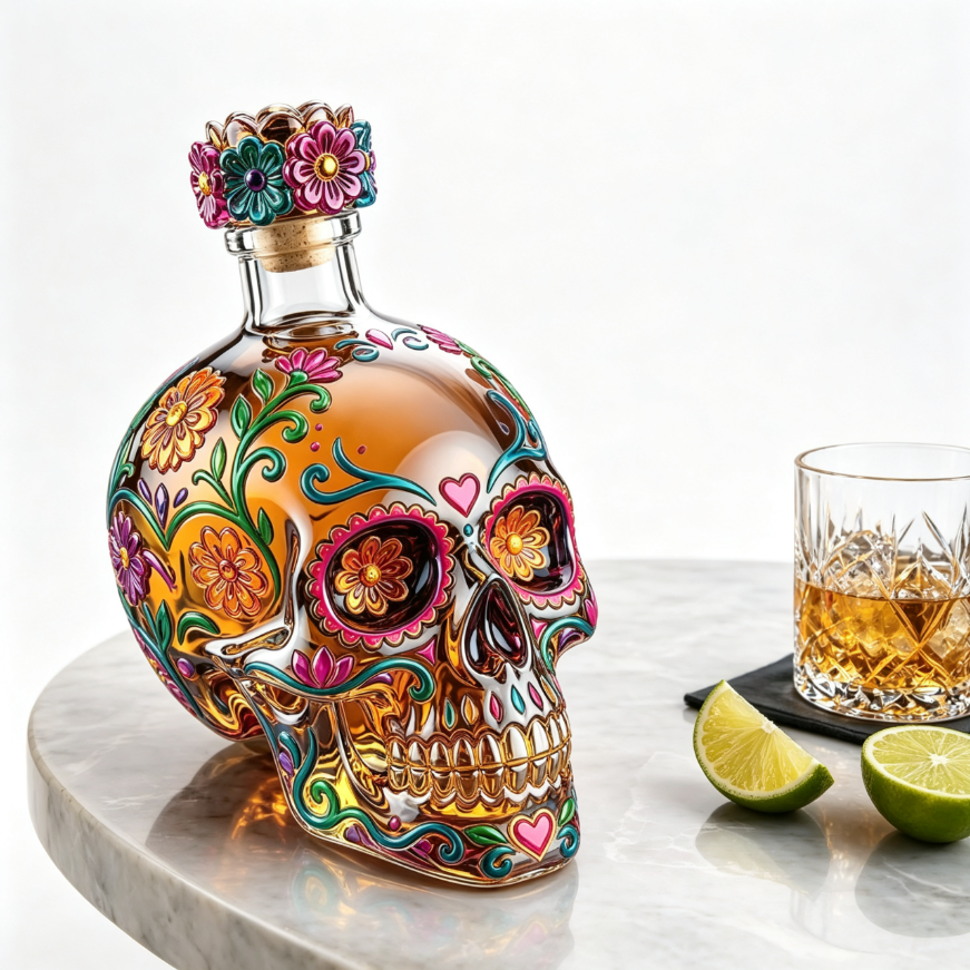 ✨HOT SALE-Day of the Dead Limited Edition Tequila Bottle