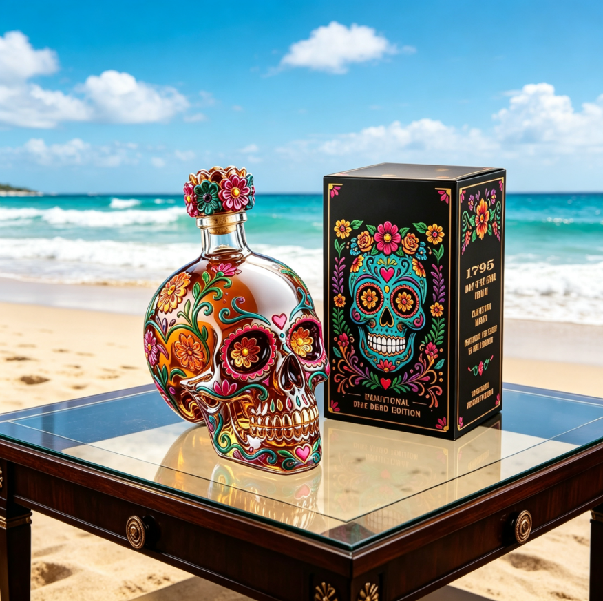 ✨HOT SALE-Day of the Dead Limited Edition Tequila Bottle