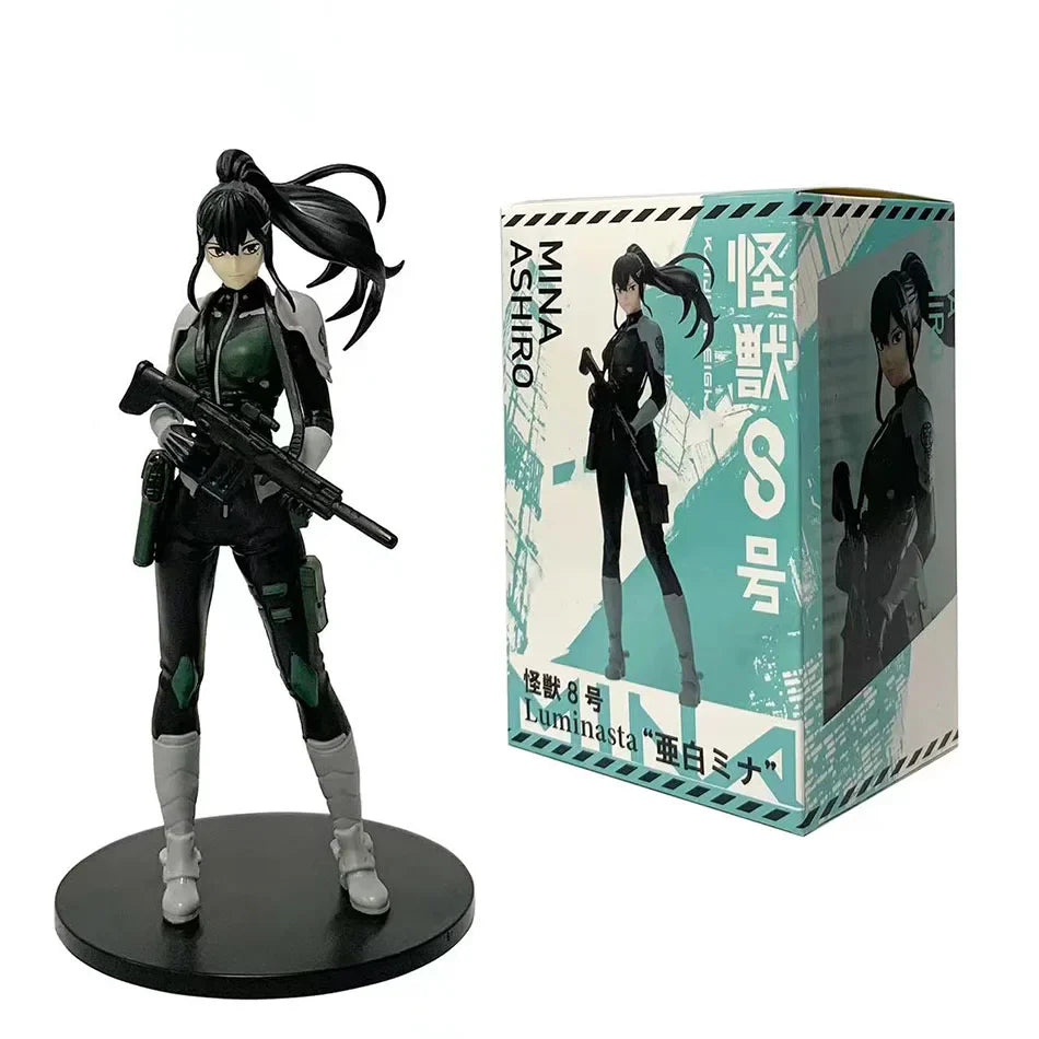 Hot 21cm Kaiju Number Eight Figure Kafka Hibino Stands Monster Form No. 8 Anime Decoration Model Ornaments