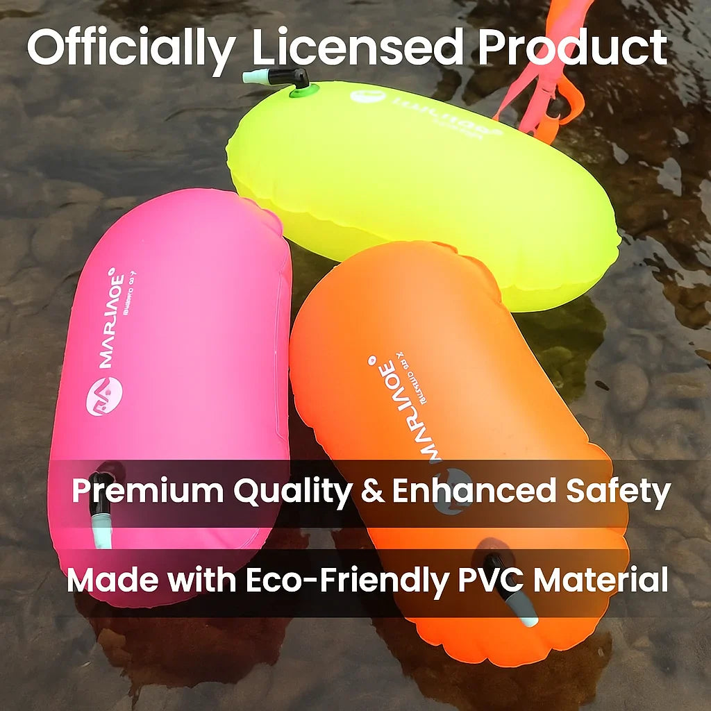 PVC pool Buoy Safety Buoy Tow Float Waterproof Air Bag With Waist Belt For rafting outdoor pool Swimming pool Safety Suppli