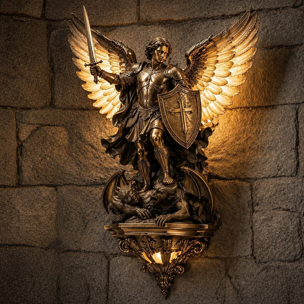 ✨St. Michael Guardian Angel Wall Light