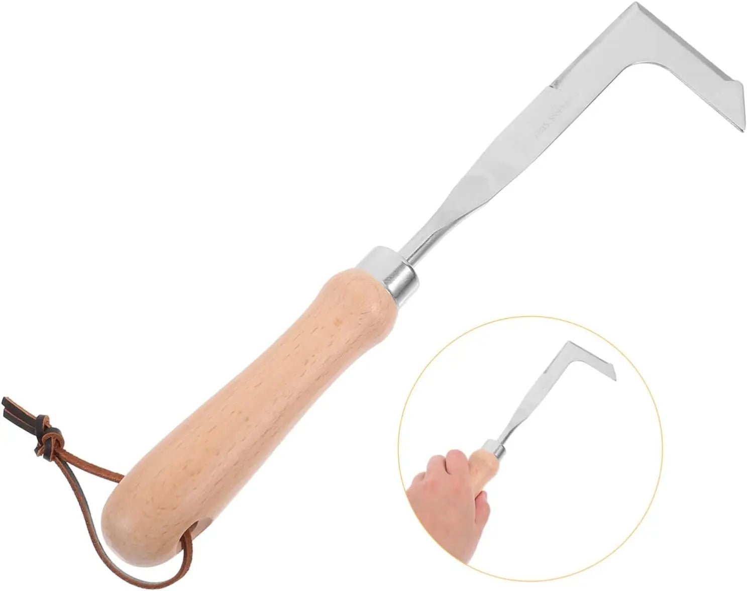 🌿 Crevice Weeding Tool – Beech Handle, Manual Weed Remover for Pavers & Driveways