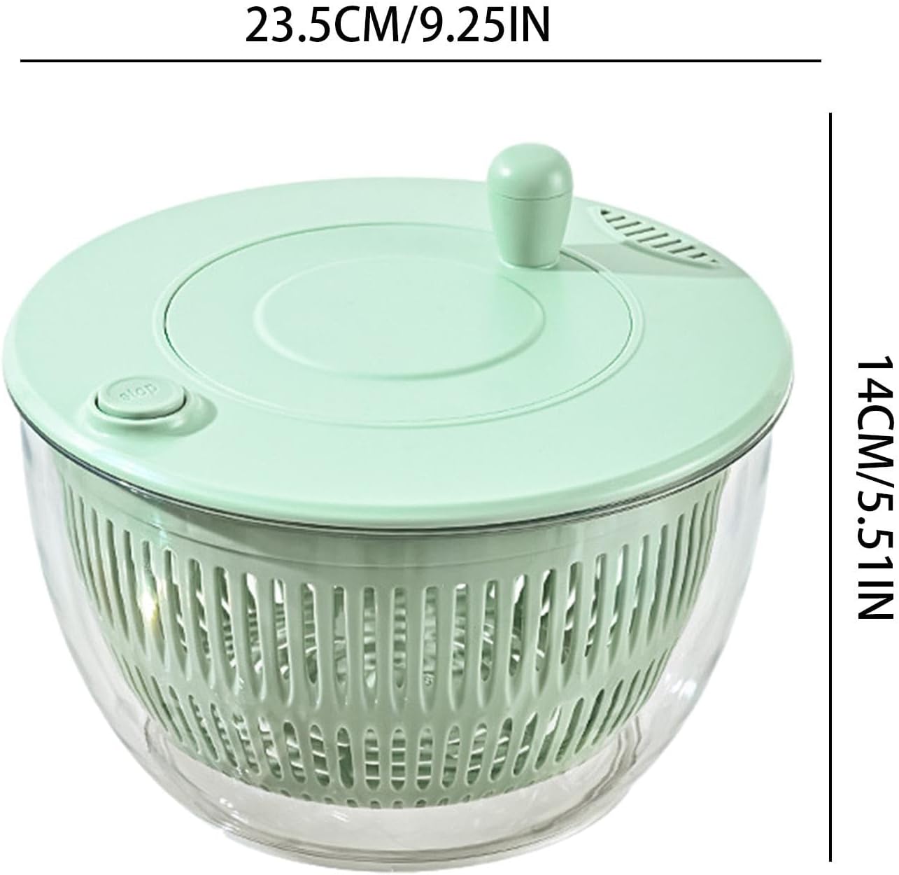 Salad Spinner Large, 3 IN 1 Vegetable and Fruit Washing Bowl with Strainer