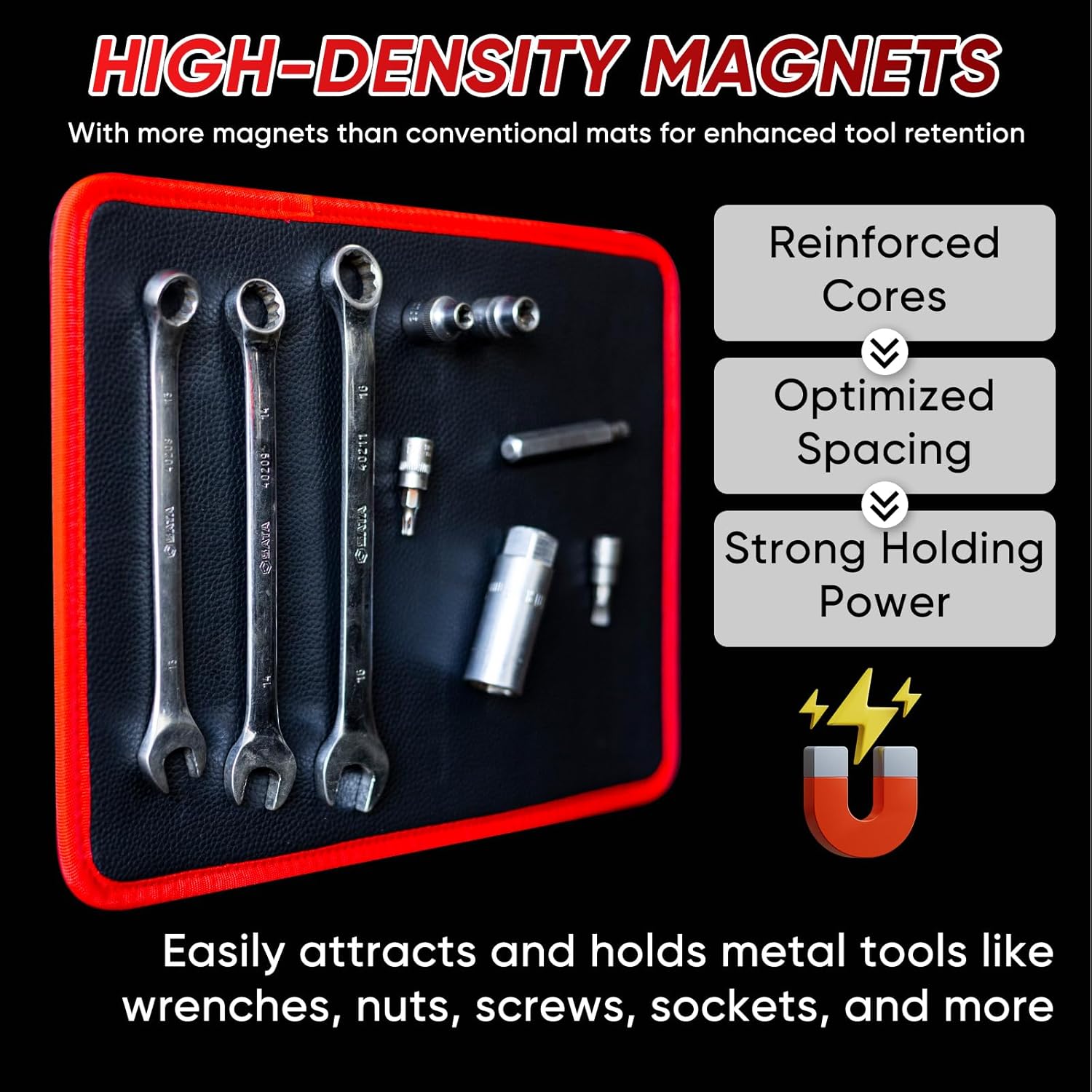 🔥3PC Flexible Magnetic Tool Mat & Tray Holder