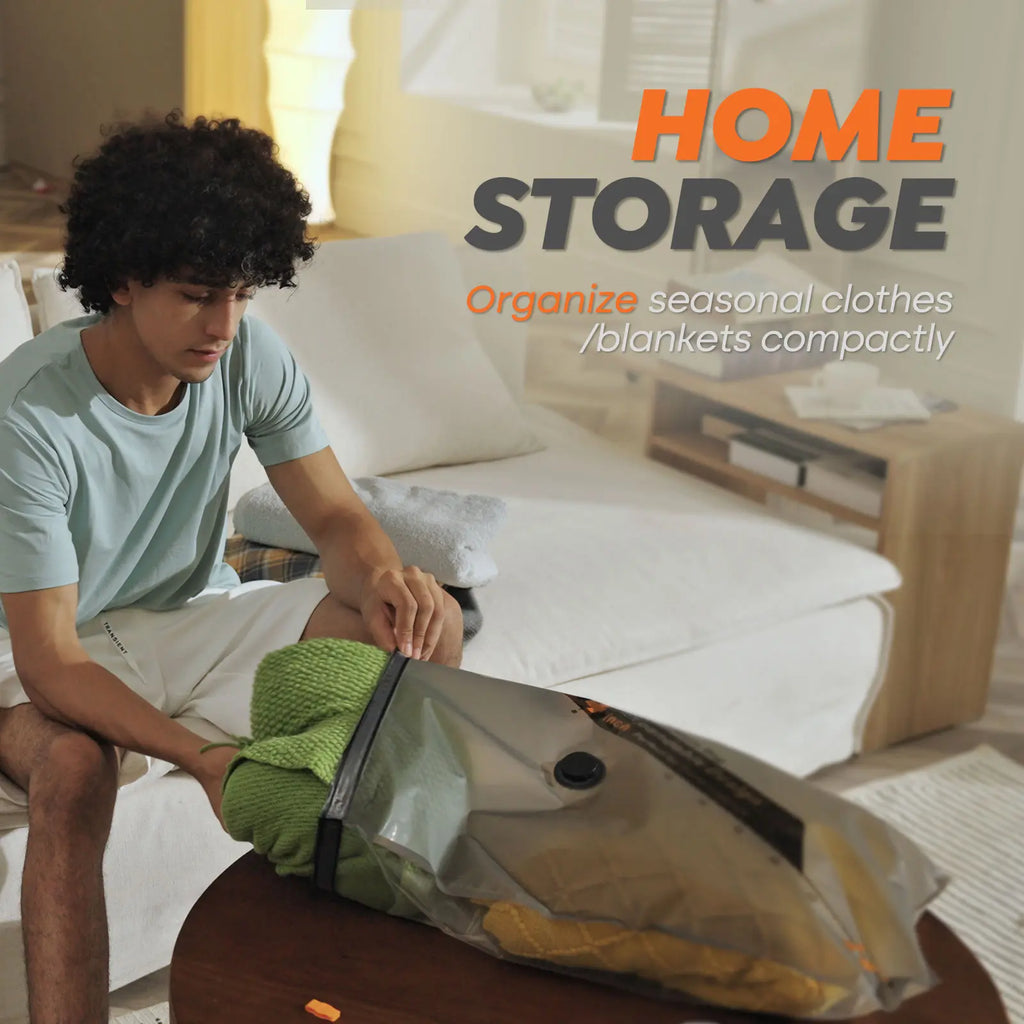 🔥Summer Vibes – X8 Cordless Vacuum Pump + 20 Bags, Rechargeable, Space Saver for Travel & Home