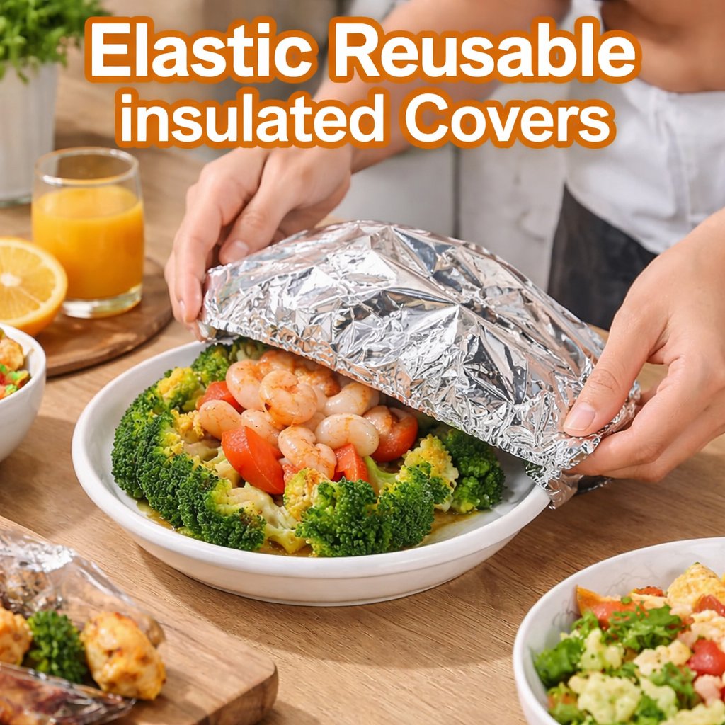 🔥Aluminum Foil Heat Shield Covers – No Plastic 🥘