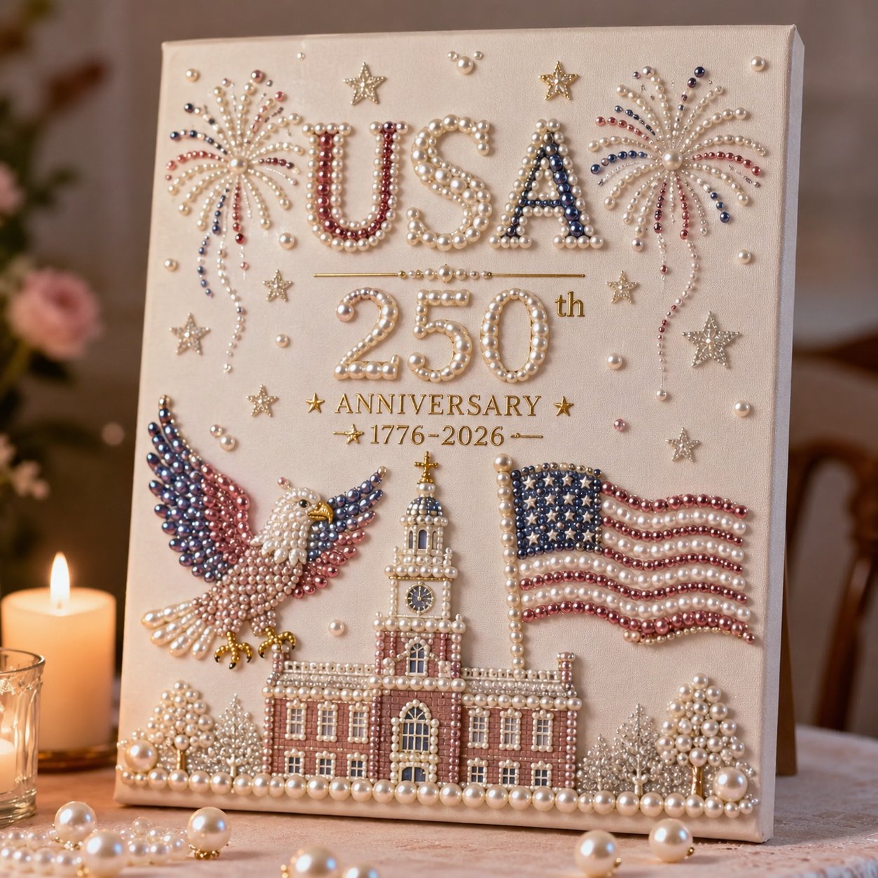 🎁USA 250th Anniversary DIY Pearl Painting Kit