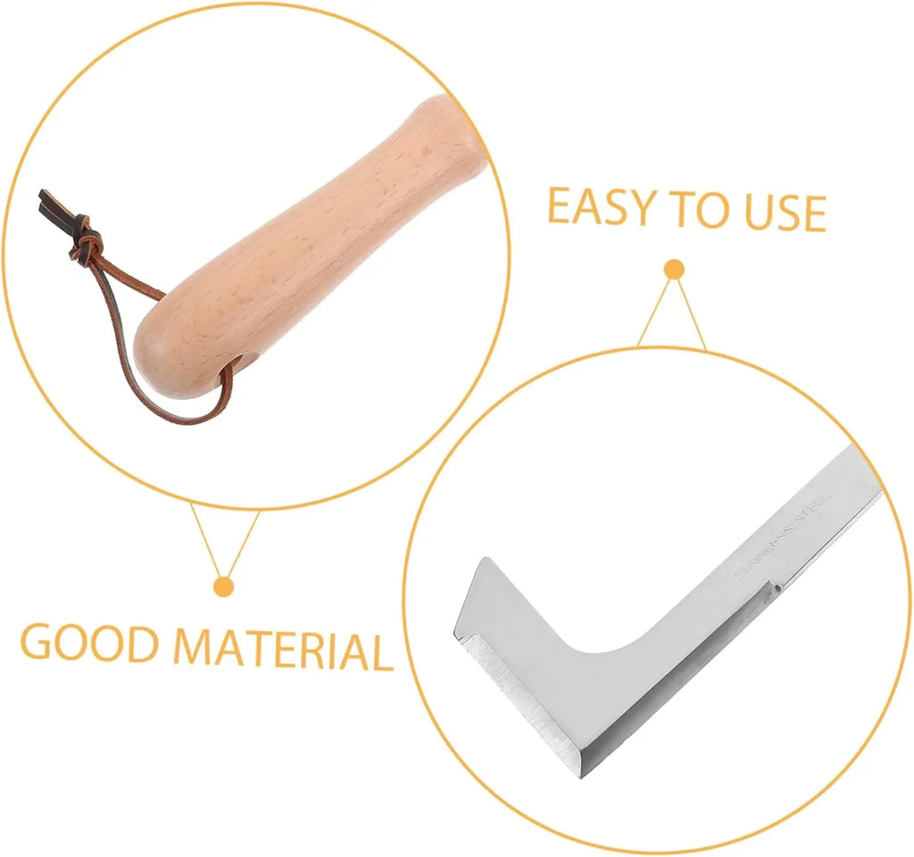 🔥Crack Weeder Crevice Weeding Tool Manual Weeder Beech Handle Lawn Yard Gardening Tool
