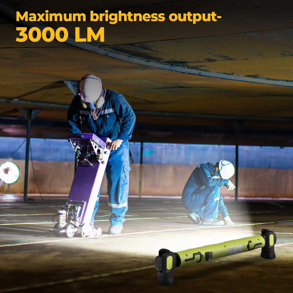 🔥Under Hood Work Light Bar, 3000LM LED Magnetic Light Bar with Hooks, 5200mAh Cordless Rechargeable Hood Light Fathers Day Dad Gifts for Men/Mechanic/Car Repairing/Garage