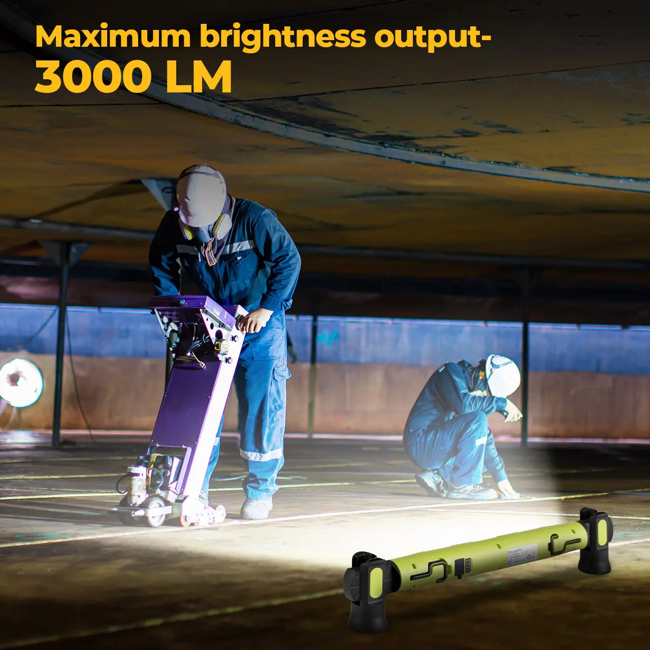 🔥Under Hood Work Light Bar, 3000LM LED Magnetic Light Bar with Hooks, 5200mAh Cordless Rechargeable Hood Light Fathers Day Dad Gifts for Men/Mechanic/Car Repairing/Garage