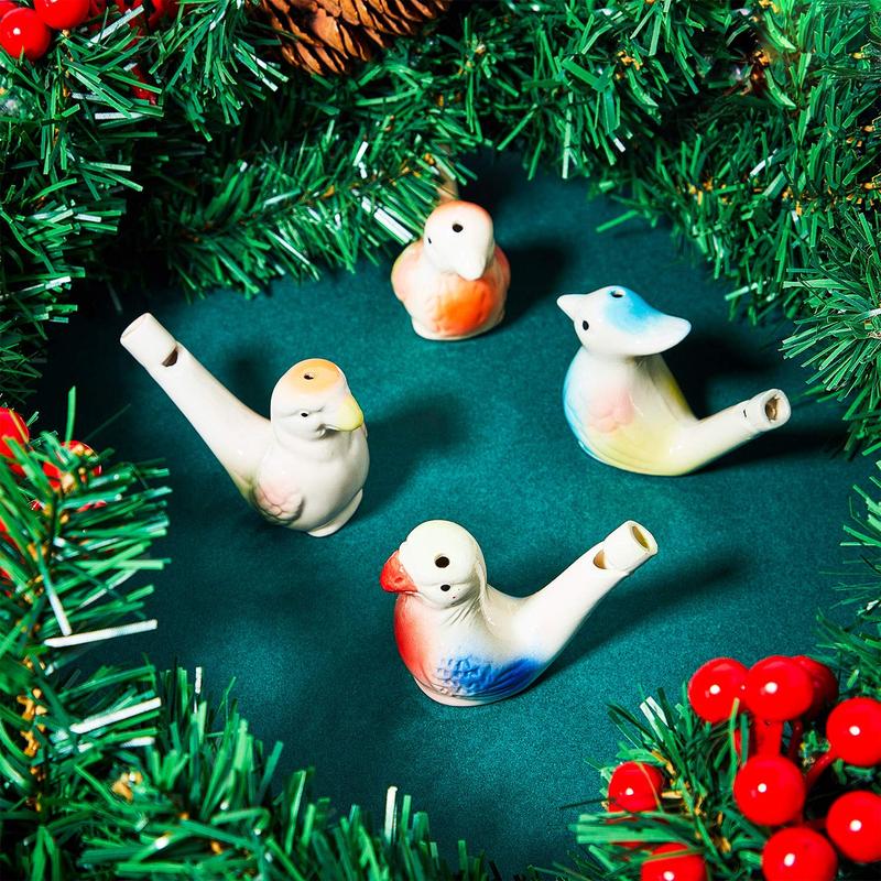 🐤 Ceramic Water Bird Whistle – Handcrafted, Realistic Chirping, Add Water to Sing (3PCS Set)