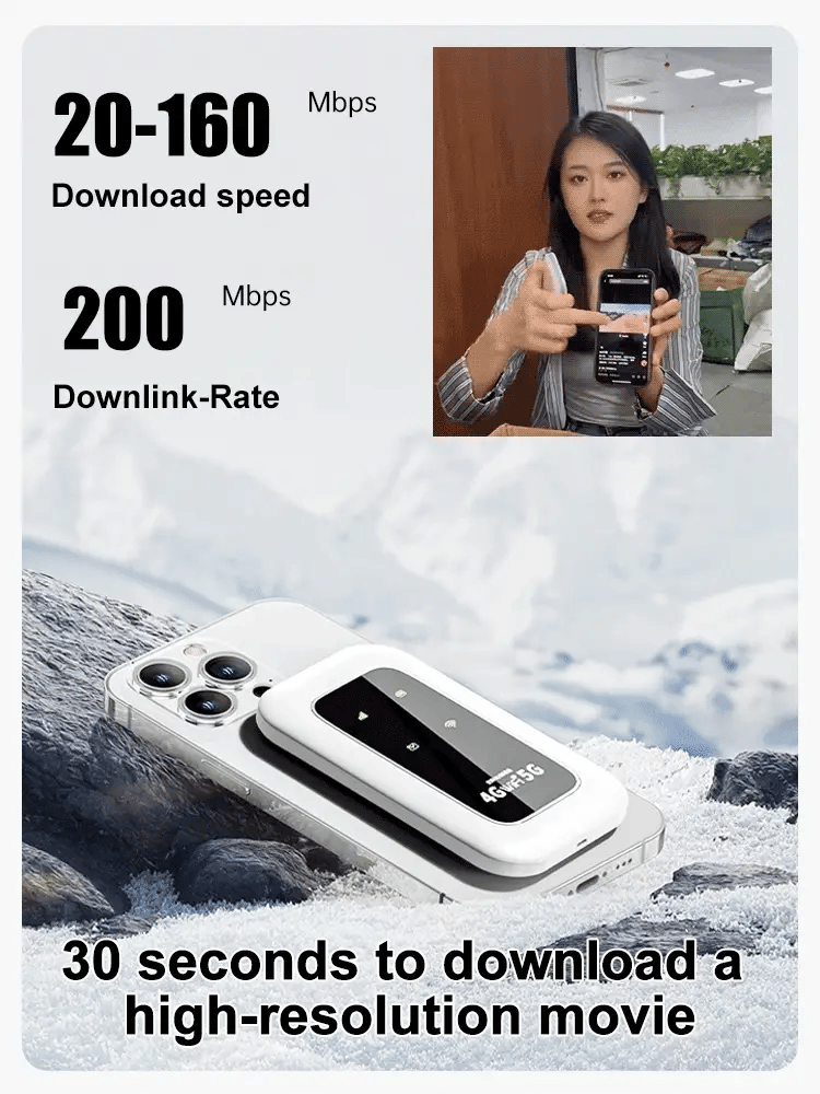 📶👍🏻 All-Network Pocket WiFi 🔥 Instant Connection, No Setup Required