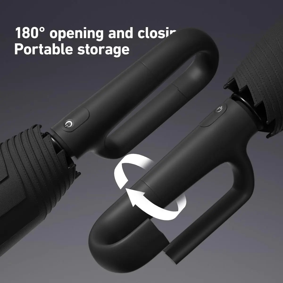 🌂Automatic Folding Umbrella,Portable Rain Umbrella with Loop Buckle, Windproof & Waterproof Umbrella for Men & Women