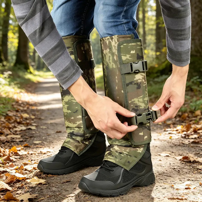 🐍 Snake-Resistant Leg Gaiters – Adjustable, Abrasion-Resistant for Hunting & Hiking