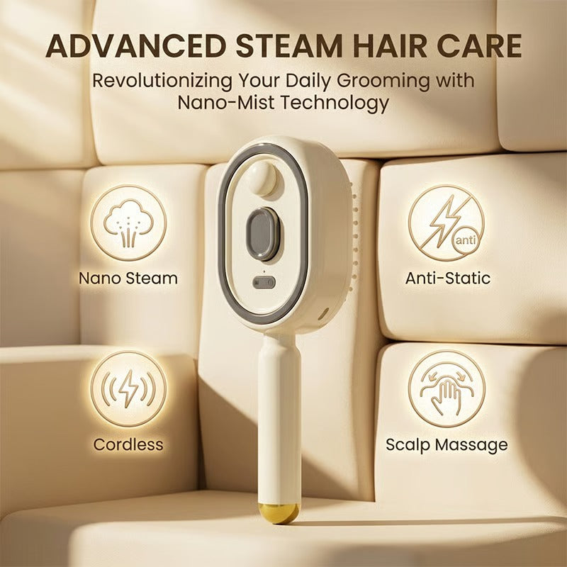 ✨ Electric Spray Comb – Nano Mist, Anti-Static, Scalp Massage