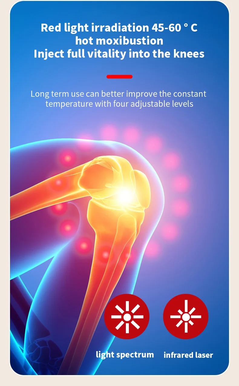 Multifunctional Smart Cordless Knee Massager Vibration Knee Relaxing Massage Machine Joint Knee Device Gifts for frinds