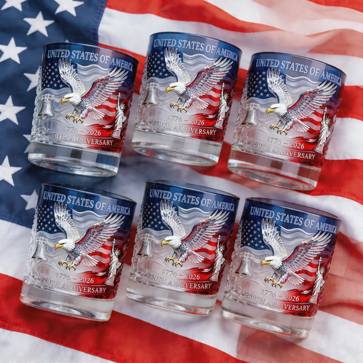 🔥Hot Sell ✨Limited Edition 2026 USA 250th Anniversary Commemorative Glass – 1776-2026 Heritage Edition
