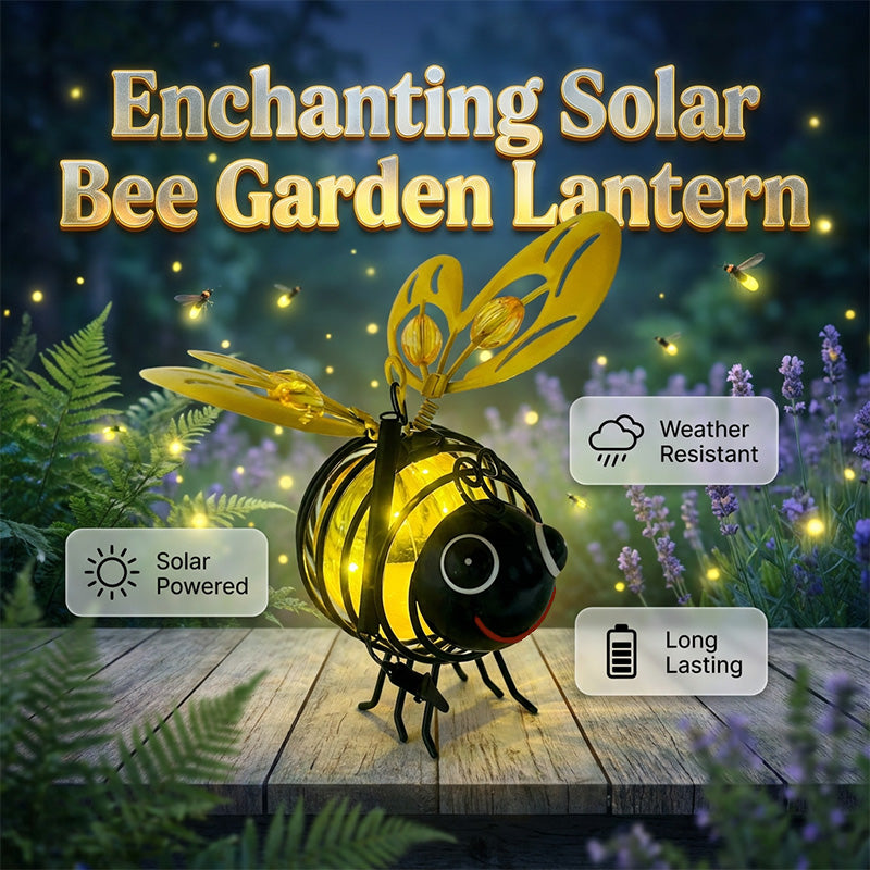 🌙🍃🪴 LIMITED-TIME 50% OFF! Hanging Solar Bee Light – Warm Amber Glow, Flicker-Free, Perfect for Garden Parties, Camping, or Kids’ Rooms – Spread Joy Day and Night 🌞🌜